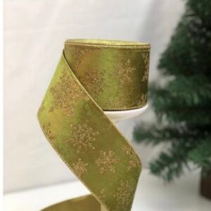 Velvet Green Christmas Ribbon