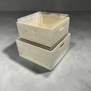Pinewood Box with Acrylic Cover