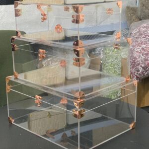 Clear Gift Boxes (Rose Gold)