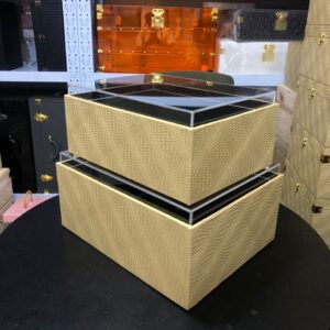 Simple Gold Acrylic Top Gift Box
