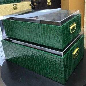 Simple Green Acrylic Top Luggage